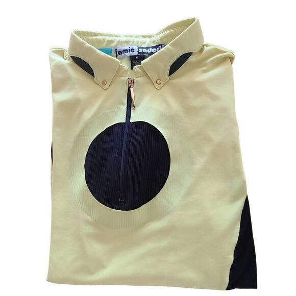 Jamie Sadock Womens Yellow Short Sleeved Golf Top Size M - Picture 5 of 10